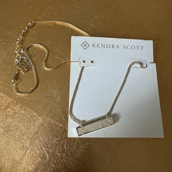 Kendra Scott Gold Iridescent Drusy Leanor Necklace - Picture 1 of 7